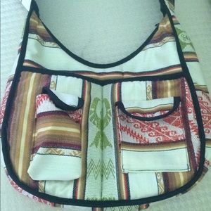 Shoulder strap cloth purse